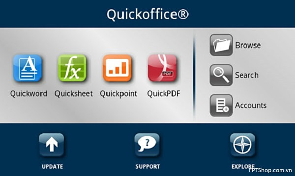 Quickoffice - ứng dụng văn phòng cho Smart TV box