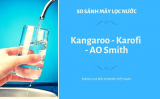 So sánh chuyên sâu máy lọc nước Kangaroo, Karofi, AO Smith